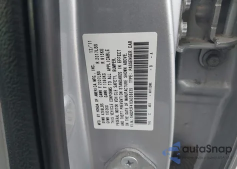 2012 Honda Accord 2.4 Lx-P from USA, damaged, VIN 1HGCP2F41CA056835